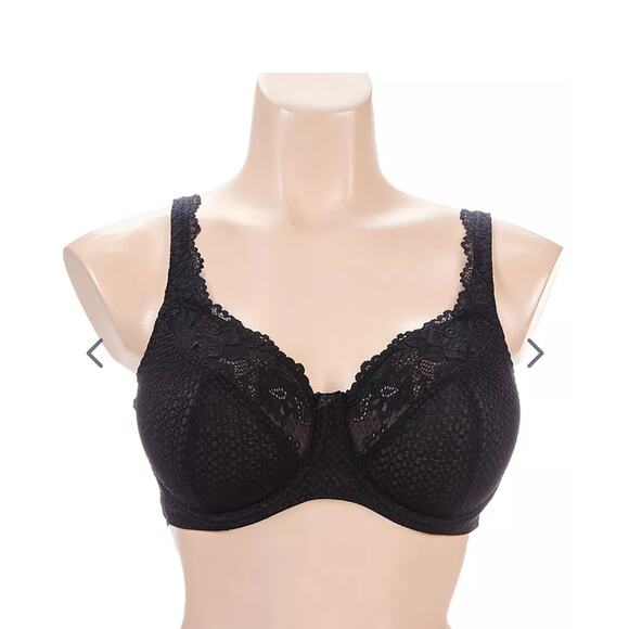 Fit Fully Yours - Serena Lace Multi-Part Underwire Bra Black 40F - Black - Picture 2 of 10